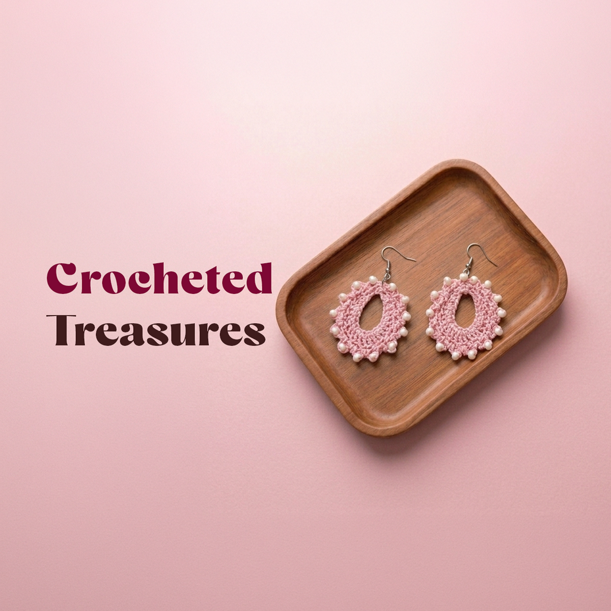 Crocheted Thread Jewellery Banner