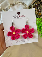 Berry Bloom Crochet Earrings (Copy)