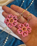 Tatted Blooming Sakura Earrings (Copy)
